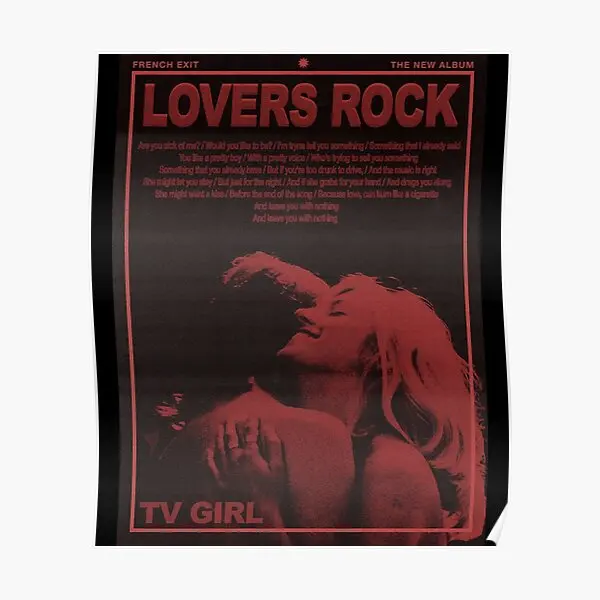 Tv Girl Lovers Rock Poster Home Print Divertente Decorazione Murale Wall Room Picture Modern Art Vintage Painting Decor No Frame