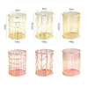Metal Mesh Square Desktop Pencil Holder Makeup Sorting Storage Organizer Black Silver Gold Holder Stationery Supplies Basket 6