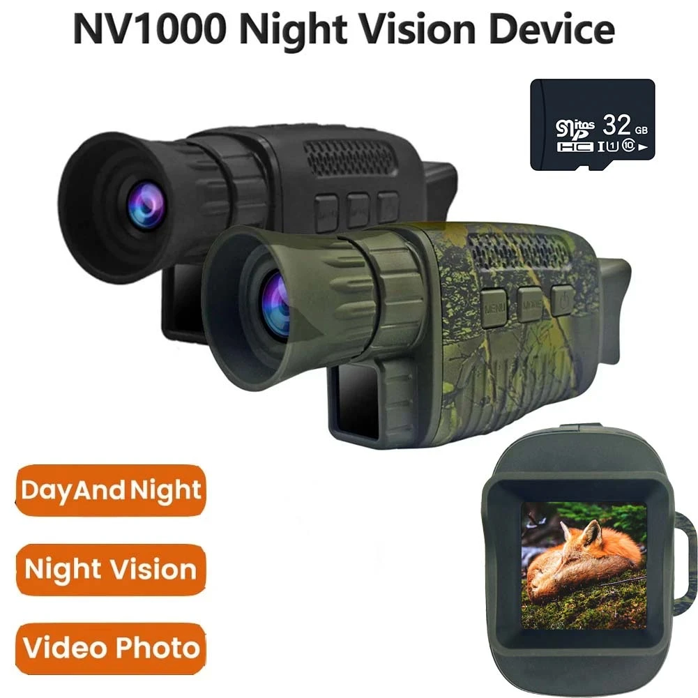 NV1000 Night Vision Monocular Infrared Night Vision Camera 9 Languages