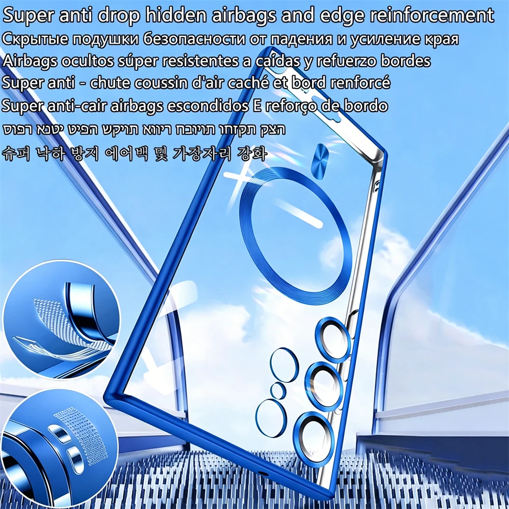 Enhanced Wireless Magnetic Plating Cover with Full Camera Protection and 6K Glass
