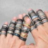 Vintage Viking Runes Celtic Knot Men Rings Stainless Steel Jewelry Punk Rock Fashion Accessories For Women Couple Gift Wholesale 6