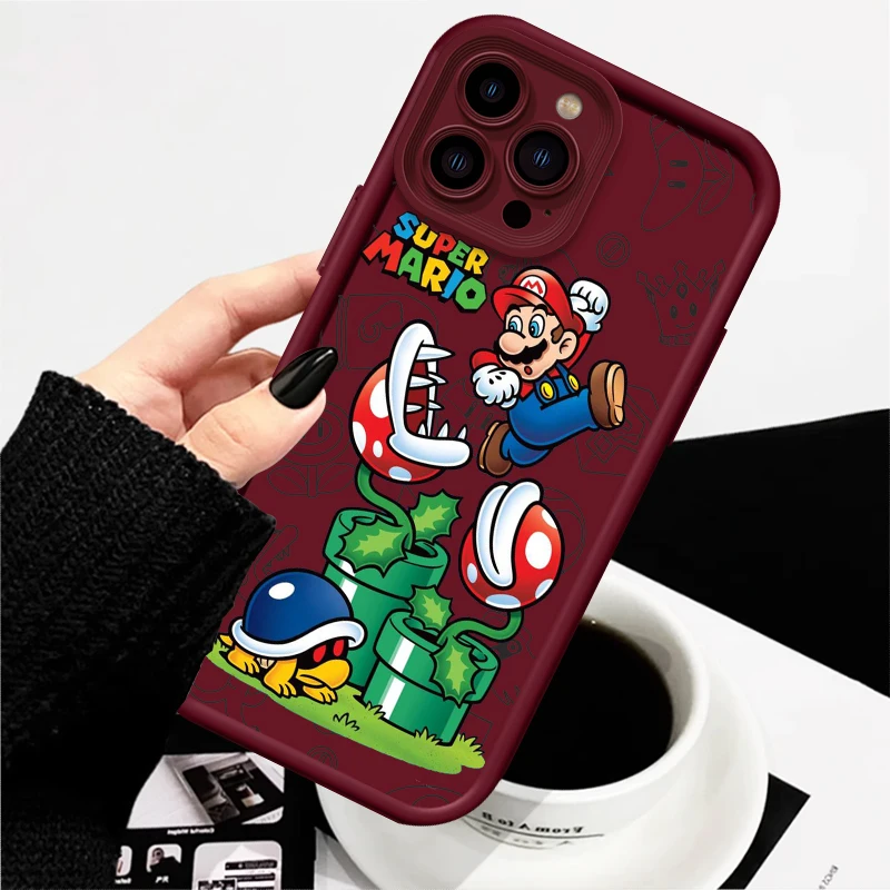 スーパーママリオ漫画アイラダーソフトフォンケース、アニメ