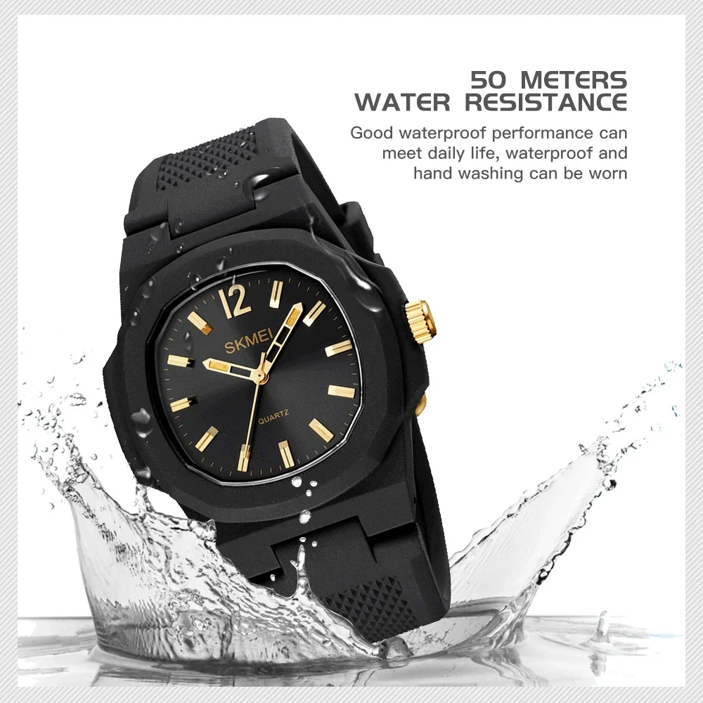 SKMEI 1717 Casual Quartz Watch for Men Women Luxury Sport Waterproof Shockproof Wristwatches Boy Girl Date Clock Reloj Hombre