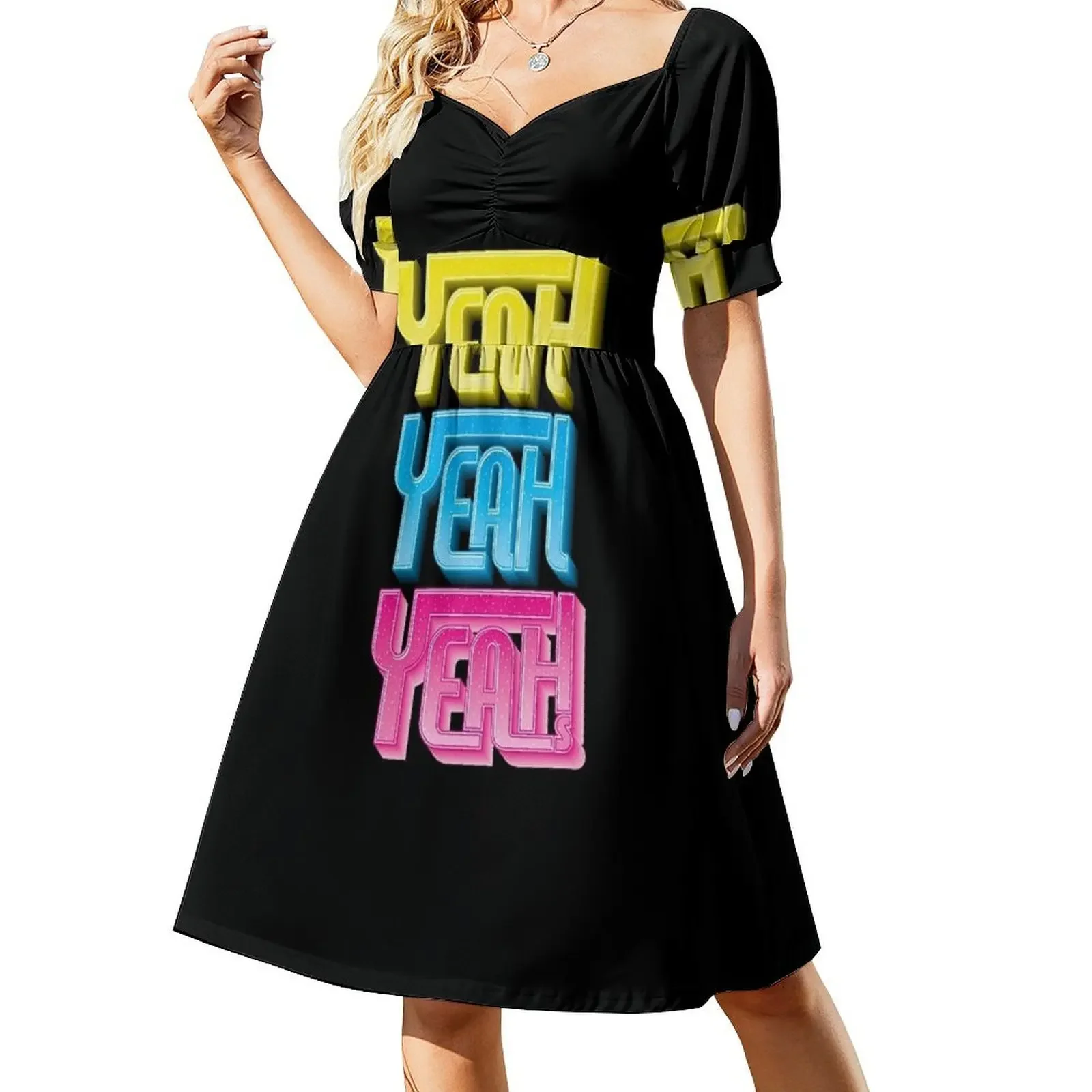 thumbnail image 1 of Vestido sin mangas Yeah Yeah Yeahs vestido fiesta noche Ropa de mujer Vestido, 1 of 7
