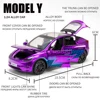 1:24 Simulation for Tesla MODEL Y SUV Alloy Cars Toy Diecasts Vehicles Metal Model Car Decoration for Kids Gift Toy 4