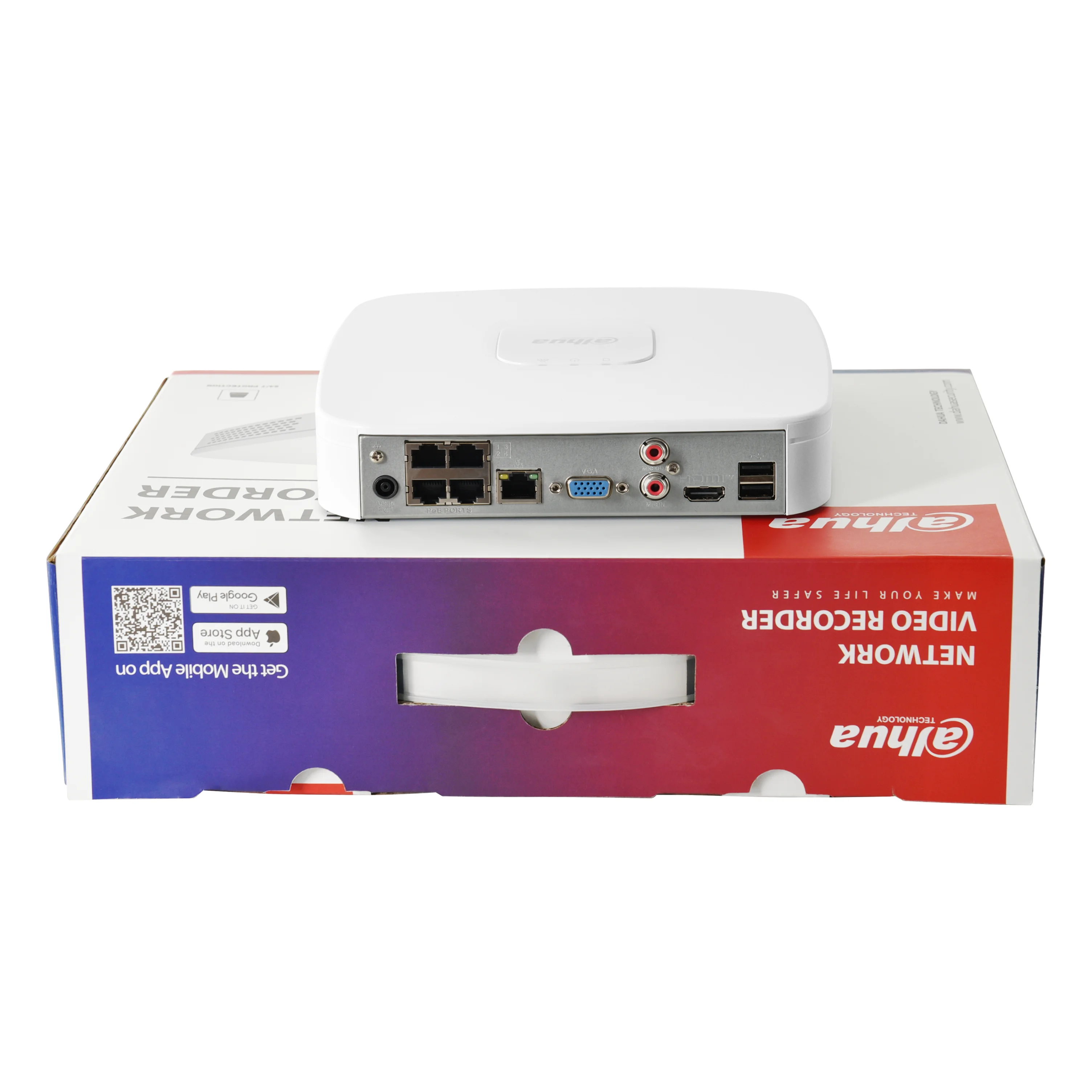 Dahua POE NVR 4CH NVR4104-P-4KS3 8CH NVR4108-8P-4KS3 Smart 1U 1HDD 4/8PoE Network Video Recorder Perimeter Protection SMD Plus 2