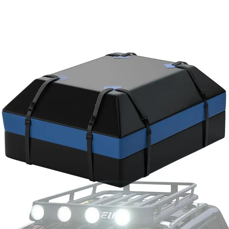 

Vehicle Soft-Shell Carriers 600D Car Rooftop Cargo Carrier Bag Waterproof 15 CF Roof Waterproof Bag For All Cars With/Without