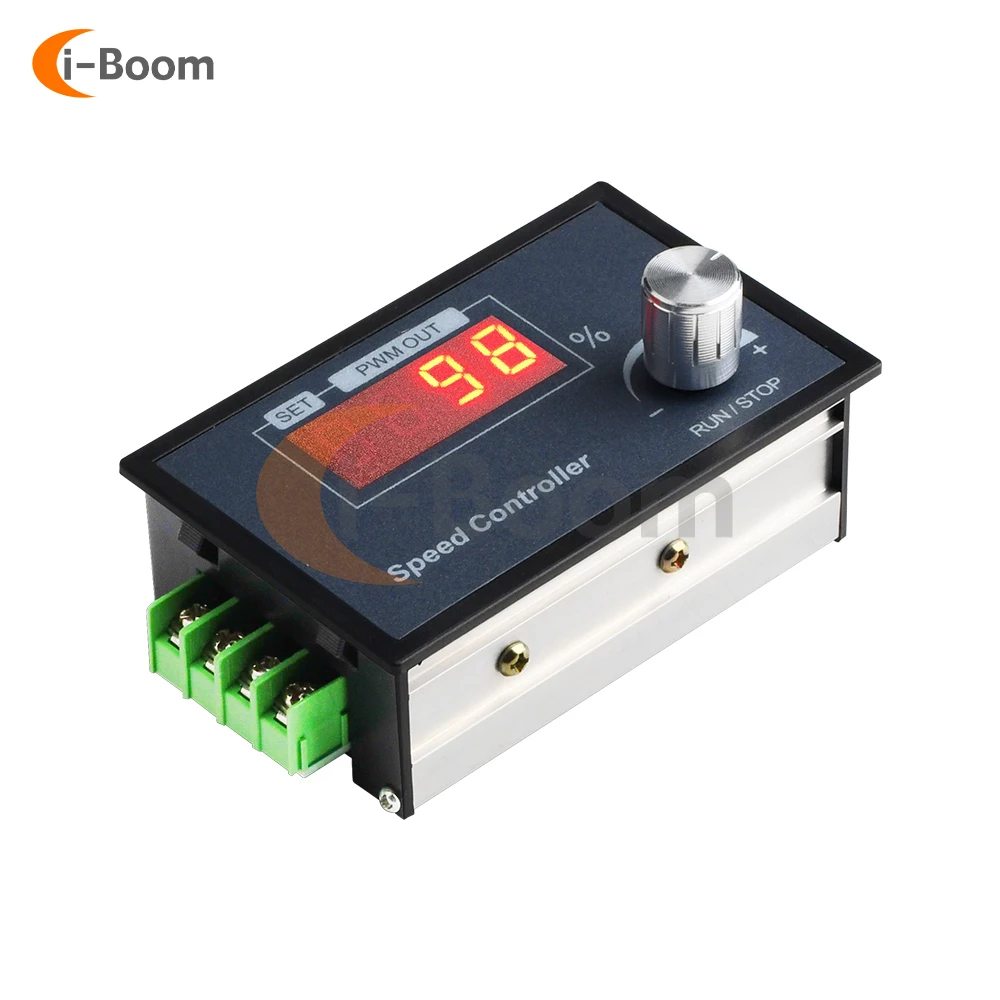 Regolatore di velocità motore PWM DC 6-60V con encoder e controllo a manopola per la frequenza - immagine 6