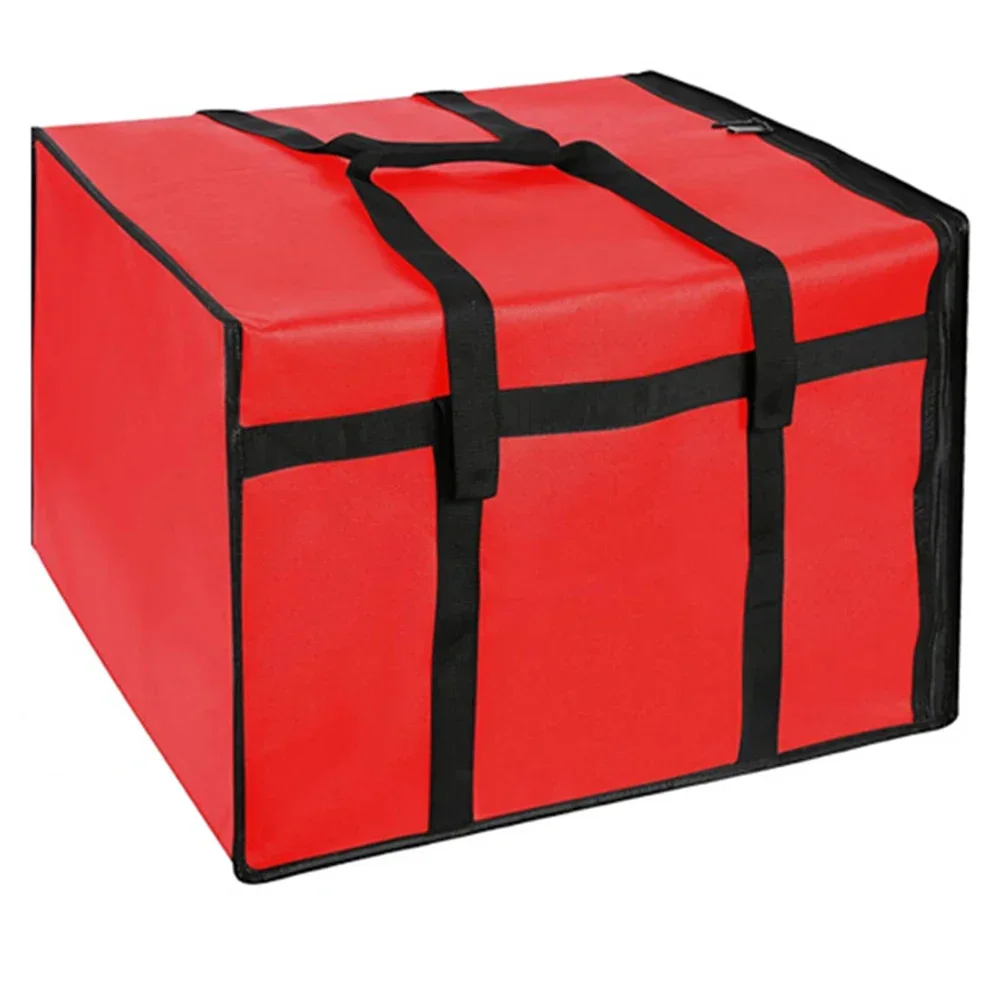 1pc Pizza Delivery Bag Waterproof Non-woven Fabric Insulated Pizza Delivery Bags Grocery Food Bag Portable Replacement Parts 2