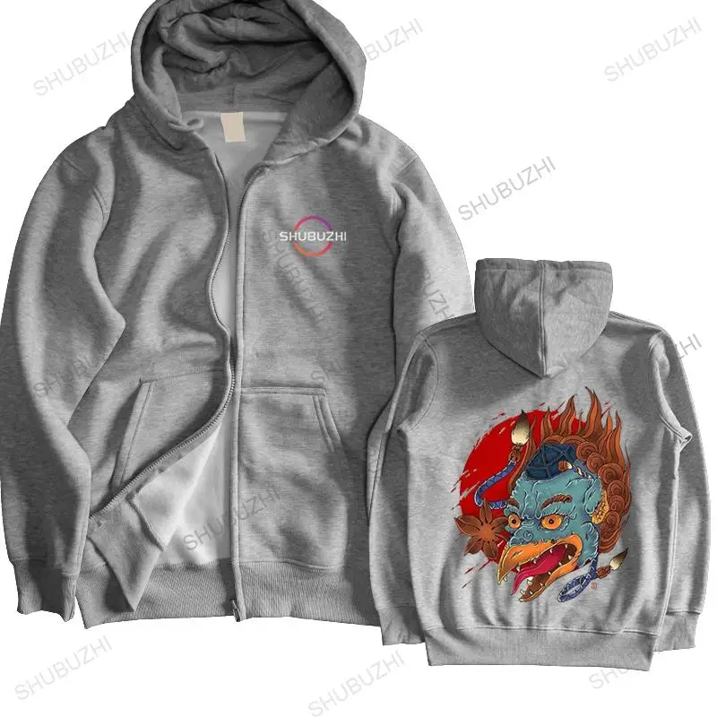 

Man black zipper sweatshirts Bianco Manica Corta Personalizzata karasu Tengu Gruppo Vestiti streetwear Tops Uomini hoody