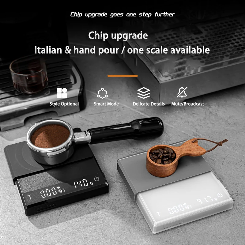 2kg/0.1g Kitchen Coffee Scale With Timer Charging Digital Scale