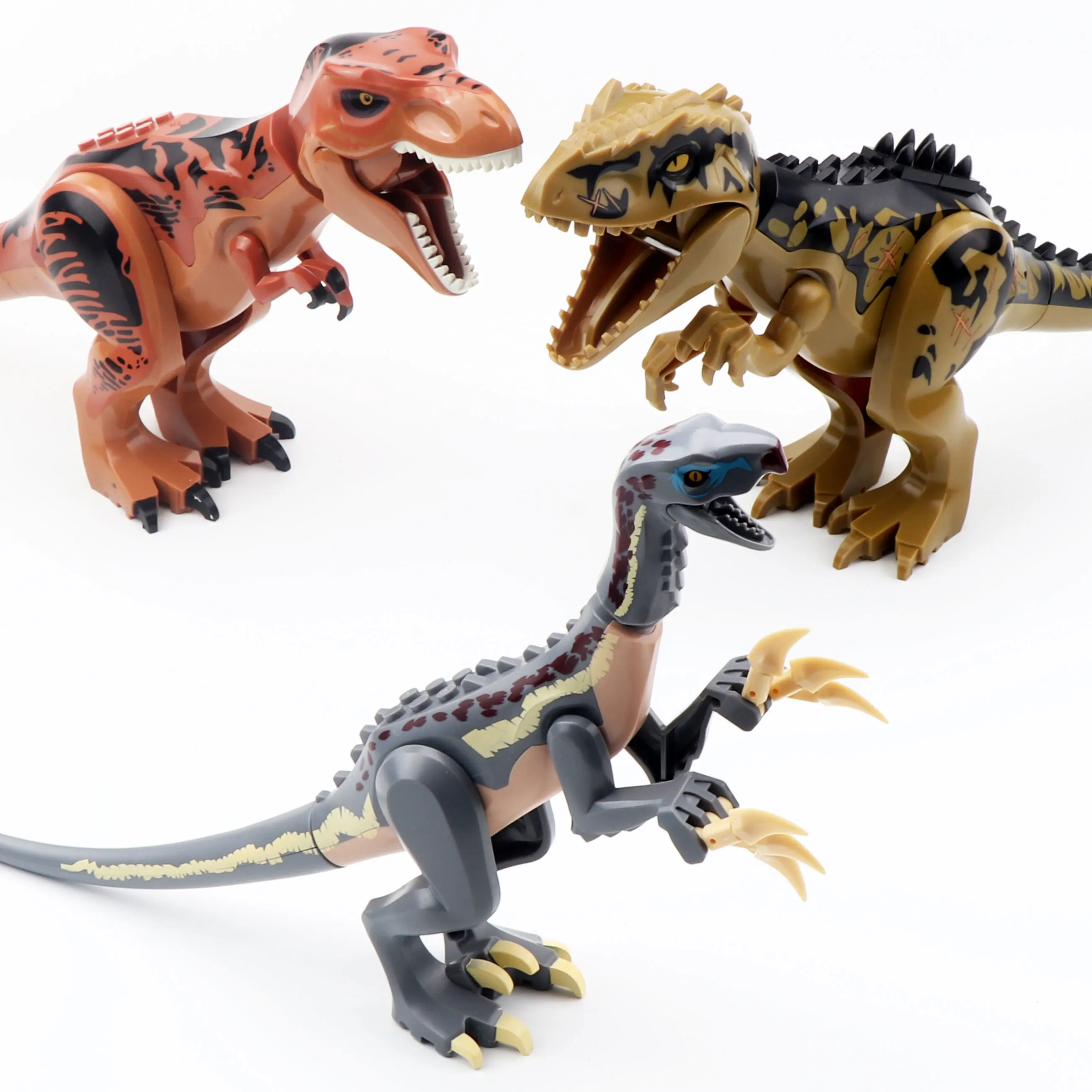 Jurassic Era rannosaurus Rex And Southern Titanosaur Spike Tail Dinosaur Building Blos Toys for Kids Assembly Model Kit
