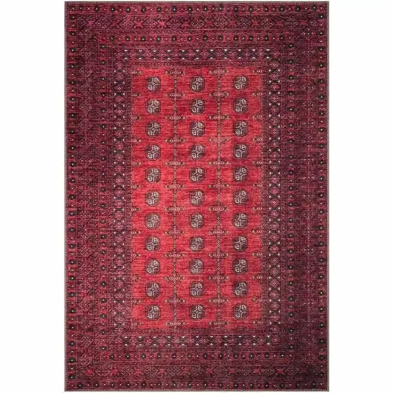 Vintage Moroccan Carpet Machine Washable Area Rugs Non-Slip Floor Mat for Hallway Living Room Bedroom Kitchen and Laundry Rooms 3