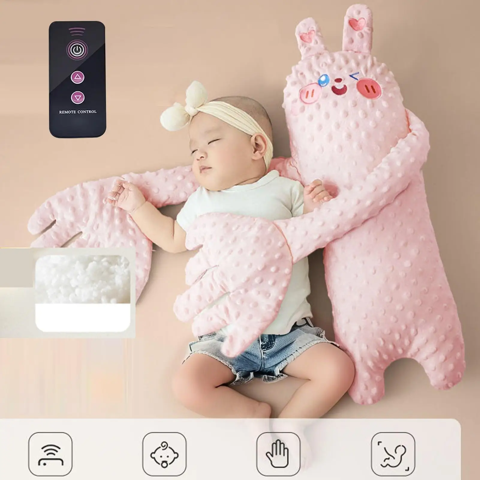 Baby sleep patter Baby Butt Patter Sleep Pat Pillow Remote Control  cute Animal Shaped baby sleep patting pillow Nursery Decor