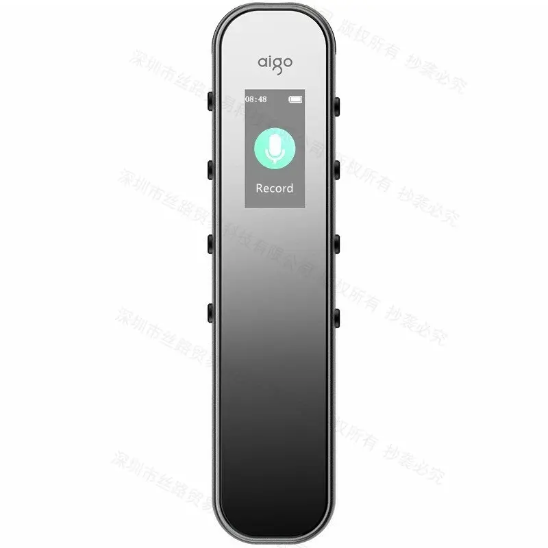 Aigo R3312 Registratore Ad Attivazione Audio Vocale Digitale Professionale 3072Kbps Crittografia Mini Stereo Mp3 Dittafono Portatile Con Temporizzazio