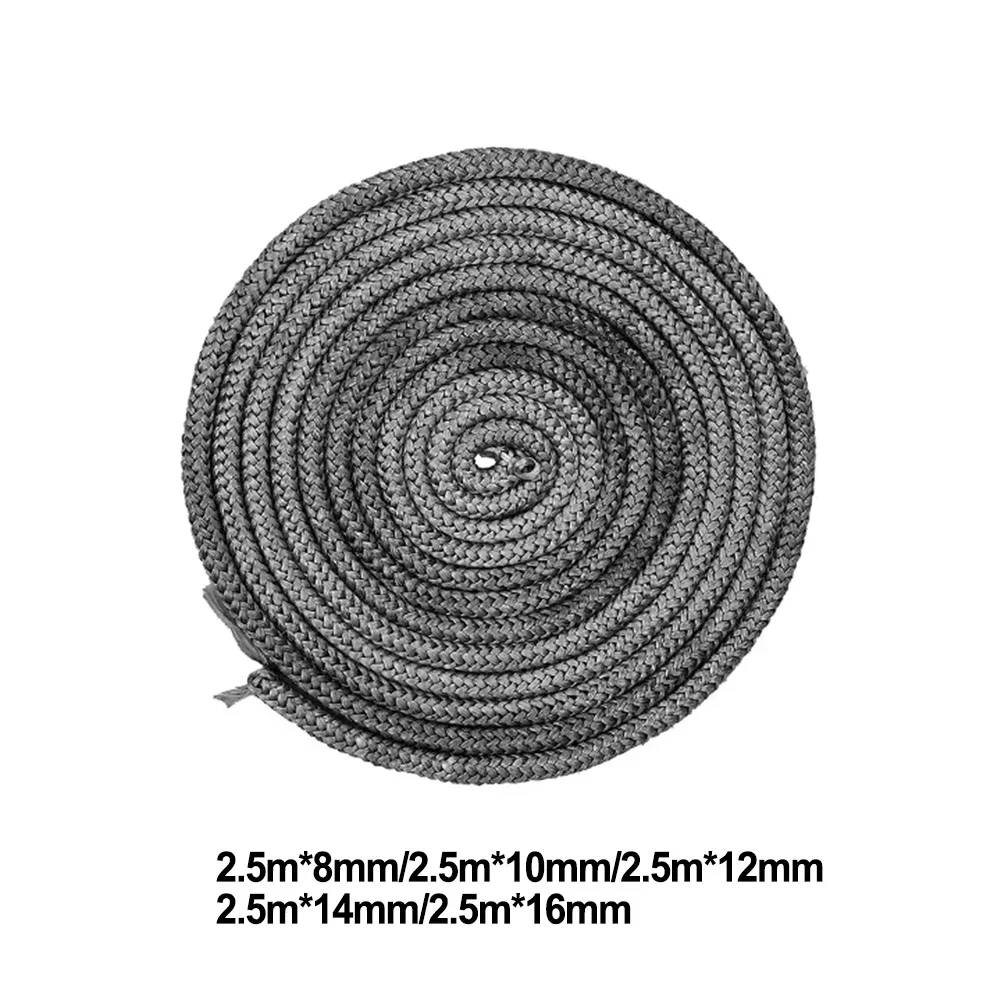 8/10/12/14/16mm Stove Rope Fiberglass Seal Stove Fire Rope Fireplace Door Sealing Cord Replacement 2.5m,stove rope seal