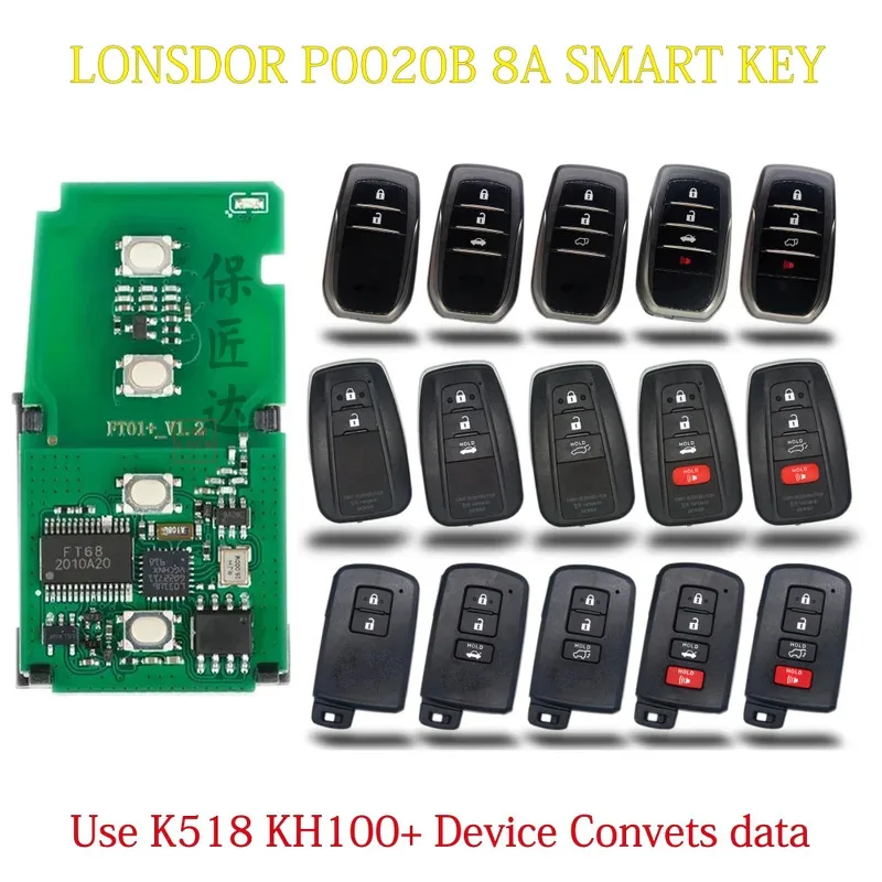 Lonsdor K518 P0020B PCB Universal FT01-8A 0010 0020 0410 2110 3330 3450 ...