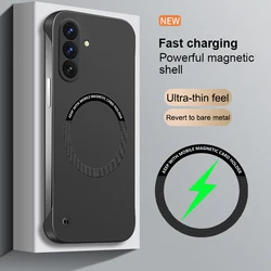 Frameless Wireless Magnetic Charging Shockproof Phone Cover - Galaxy S9 (BK)