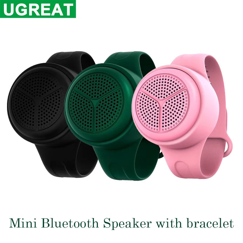 

Waterproof Bluetooth Speaker Bracelet Mini TWS Hi-Fi Stereo Soundbox Sports Bicycle Handsfree Speakers Extend 32G Card