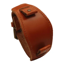 Vintage Black - Brown Leather Watch Strap - Unisex Accessory - 20mm (Light brown)