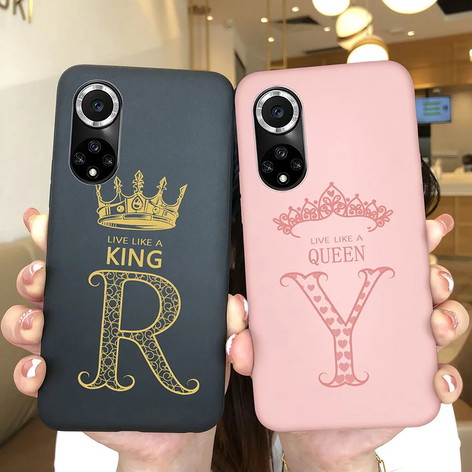 Per Huawei Honor 50 Pro Se 5G Custodia Luxury Crown Letter Ultrasottile Soft Silicon Shell Per Honor50 Pro Se 5G New Protective Coque