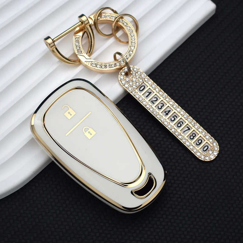 Premium Car Key Case Cover for Chevrolet Vehicles - Stylish and Durable Shell Fob Protector
