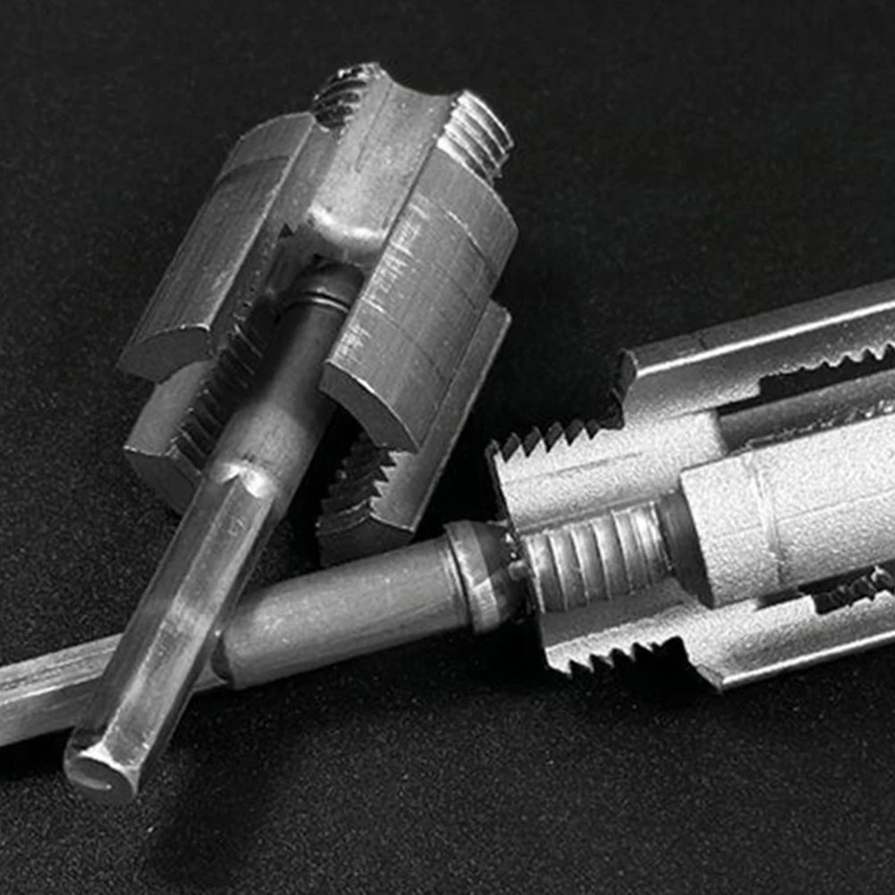 Steel Water Pipe Threader 4/6 Points Internal External Pipes Threading Tools PPR Waterpipe Thread Wire Opener Tap Tapping Kits