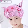 NEW Cute Baby Bath Shower Cap Adjustable Kids Infant Girl Boy Ear Protection Shampoo Cap Children Hair Wash Hat Head Cover 3