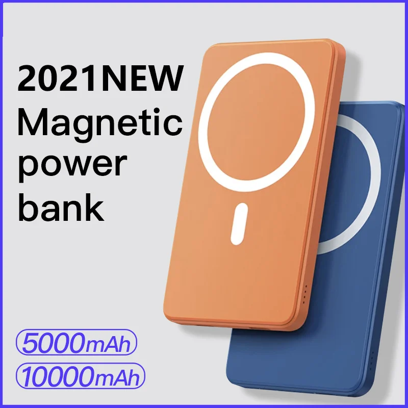 10000mAh Magnetic Wireless Power Bank 15W Fast Charger For Iphone 13Apply to 12 Pro Max Portable Mobile Phone External Battery | Мобильные