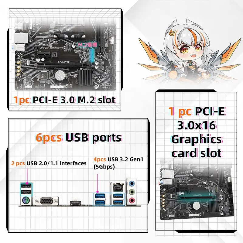 Рисунок 6 - GIGABYTE A520M K V2 Новый Micro-ATX