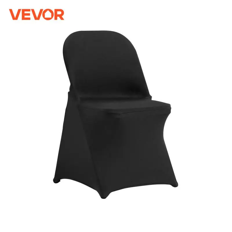 Stretch Spandex Folding Chair Covers Universal Fitted Chair Cover Removable Washable Protective Slipcovers VEVOR 30/50/100pcs wedding chair cover