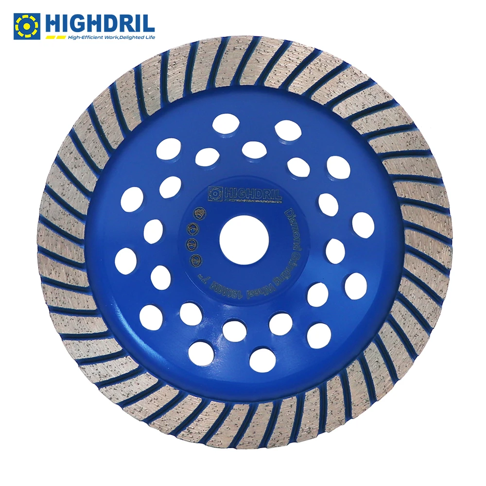 HIGHDRIL 1pc Dia180mm/7inch Diamond Turbo Sintered Abrasivel Wheel