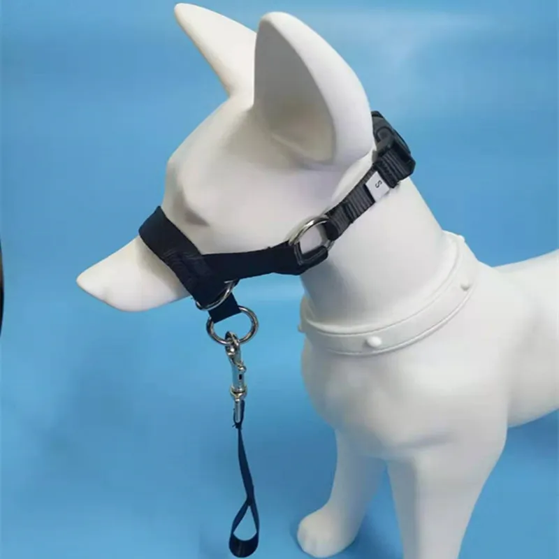 Dog Training Muzzle Muzzle, Dog Mouth and Nose Ring Training, Anti-impact Pull, Leash, Walking Pet Supplies