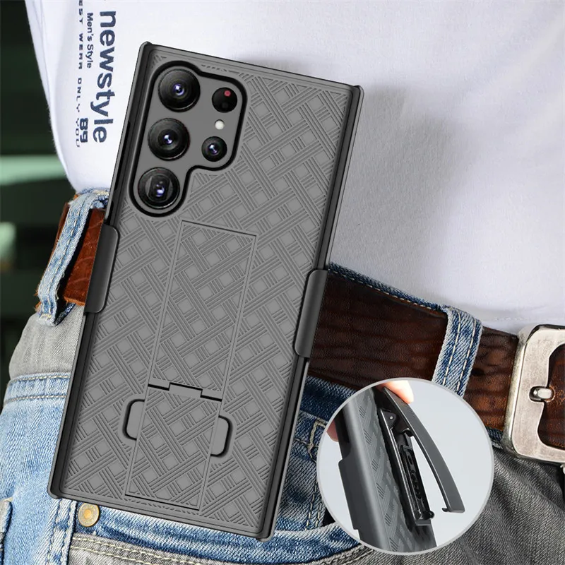 Per Samsung S23 Ultra S23Ultra Custodia Cavalletto Girevole Clip Da Cintura Cover Per Samsung Galaxy S23 Ultra S23Ultra 5G Borse Per Telefono