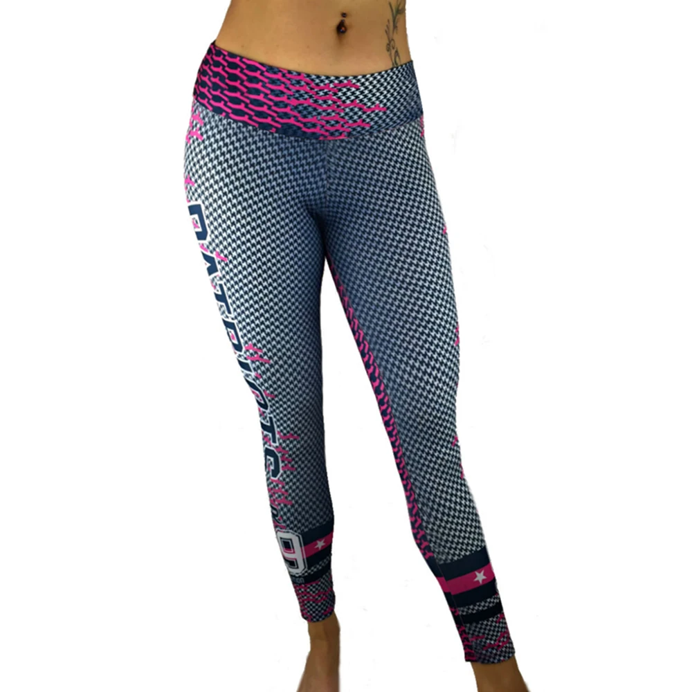 Spring Women Sport Leggings Letter 3D Print High Waist Quick Dry Slim Gym Workout Pant For Yoga Running Fitness Jogging Jeggings