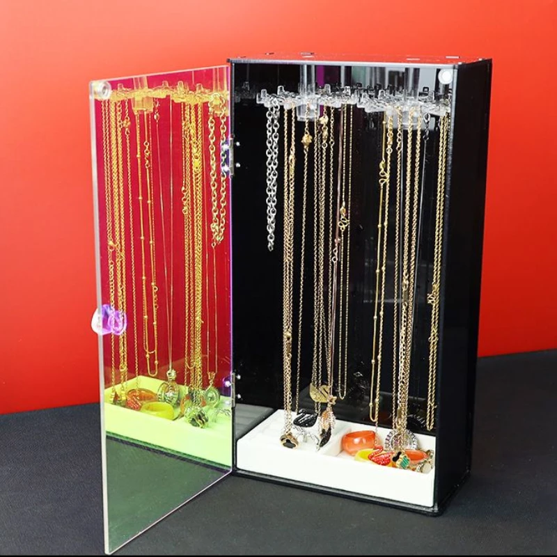 Acrylic Transparent Jewelry Box Organizer Drawer Women Jewelry Box Storage Necklace Bracelet Earrings Display Stand Accessories