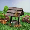 Dollhouse Mini Wooden Arch Bridge with Railing Water Well Chicken Coop Miniature Fairy Garden Micro Landscaping Decoration Model 3