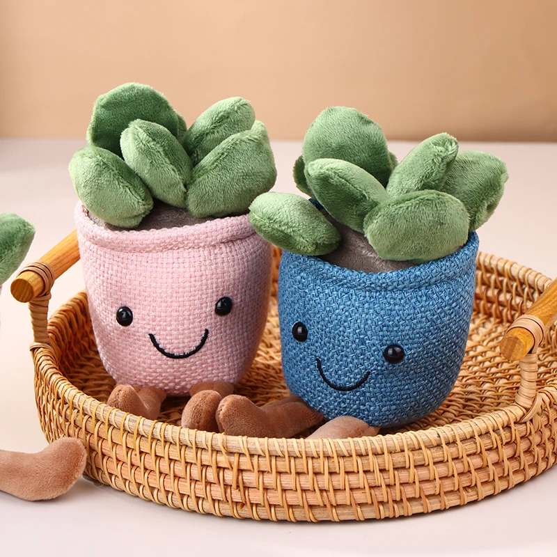 

Симпатичный цветочный горшок с подвеской, брелок, плюшевые игрушки для кукол, Мультяшные горшечные растения, подвеска для сумки, подвесные украшения
