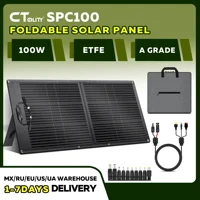 Kit complet de panneau solaire pliable CTOLITY SPC100 100W ETFE, chargeur solaire portable 20V pour station d'alimentation, camping en plein air, randonnée 1