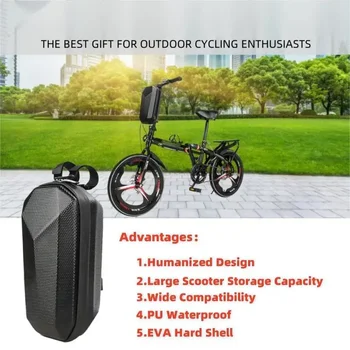 Borsa per scooter elettrico Borsa per manubrio per bici elettrica Borsa per scooter con borsa per manubrio anteriore impermeabile di grande capacità