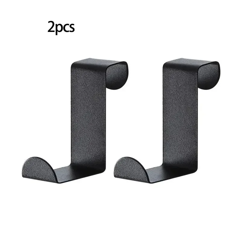 -Shaped Cabinet By Hook Stainless Steel Clothes Hanger Key Storage Hook Free Kitchen Bathroom By Back storage hook