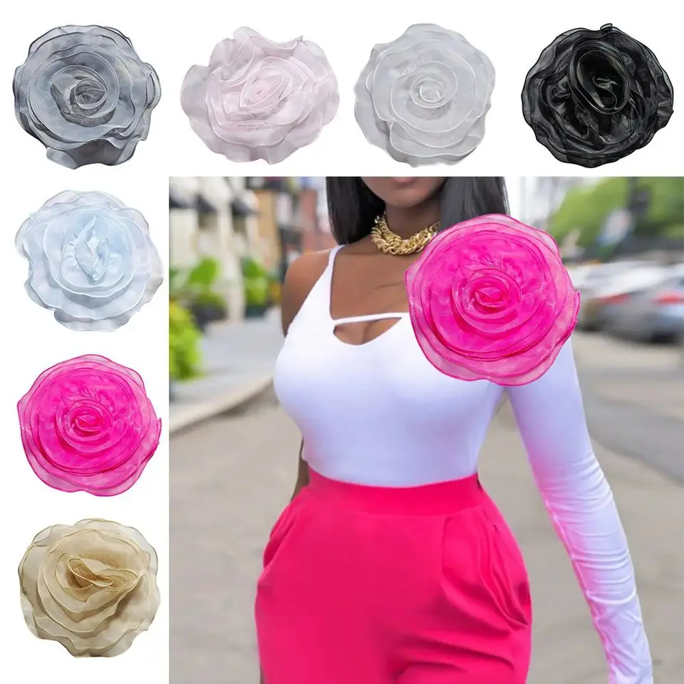3D Geborduurde Bloemen Kant Stof, Kleurrijke Bloemen Bloem Geborduurd Netwerk Gaas Kleding Stof voor Feestkleding DIY Naaien Versieringen Ambachten (Stijl A