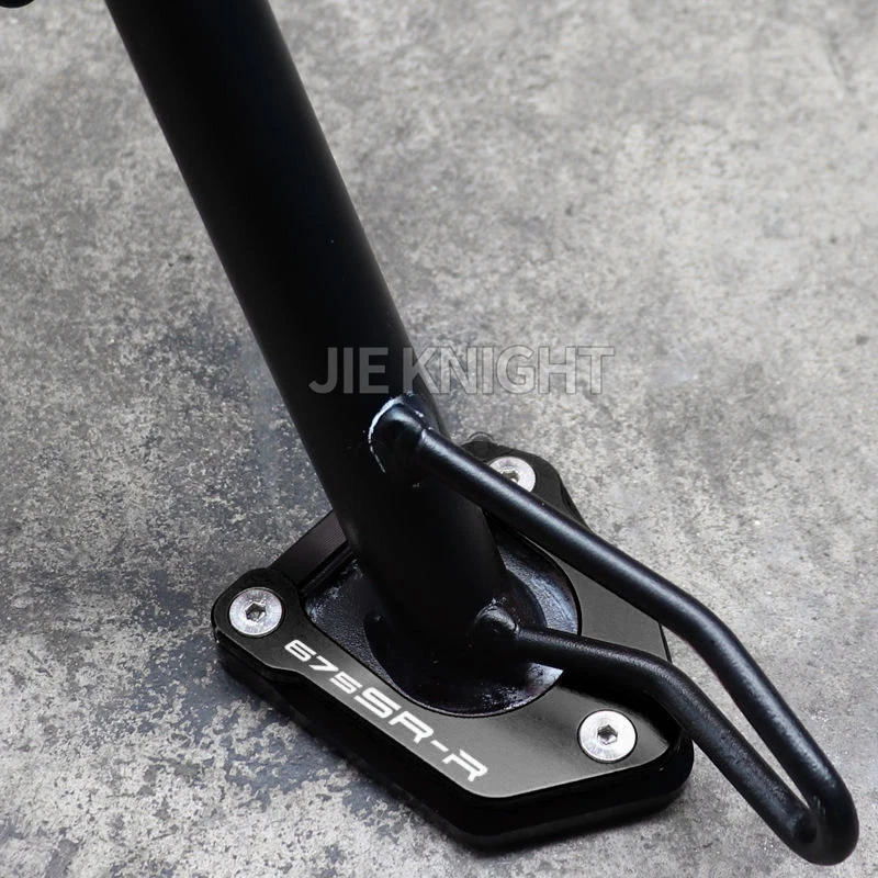Universal Motorcycle Foot Stand Extension Kickstand Support Plate Pad