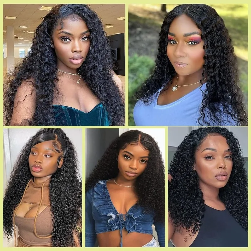 Kinky Curly 2x6 Lace Closure Human Hair Pre-Plucked Hairline Brazilian Virgin Hair Soft Transparent Lace Closure For Women