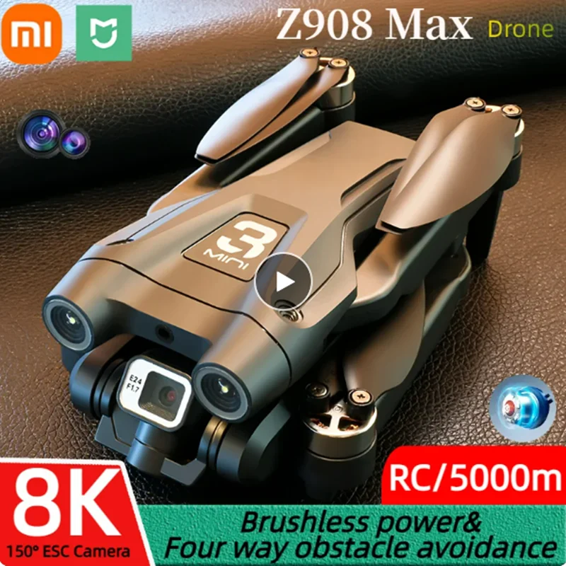 

Xiaomi Mijia Z908 Pro Max Drone Brushless Motor 8K GPS Professional Dual HD Aerial Photography FPV Obstacle Avoidance Quadrotor