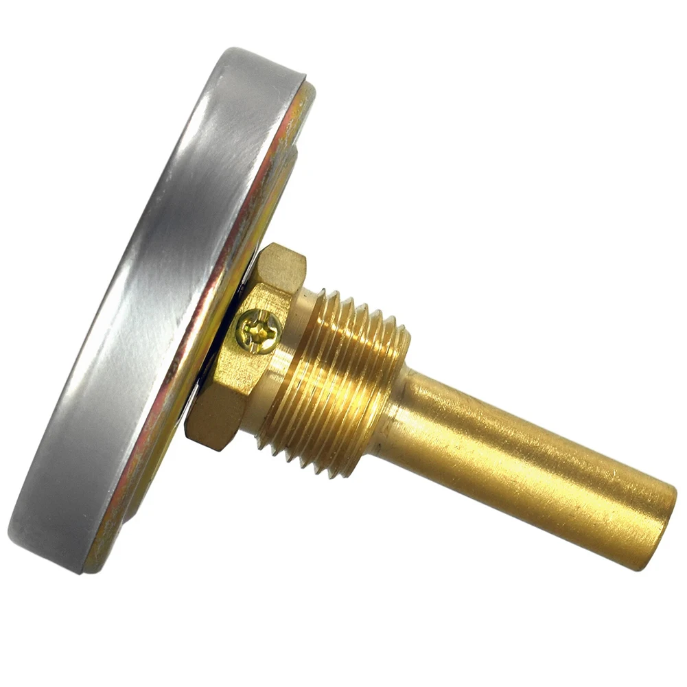 Analoges Wassertemperaturanzeige, 63 mm Zifferblatt, 0 bis 120 °C, mit Kupferhülse für zentrale Heiztöpfe, Grills und Räucherhäuser – Detail 10