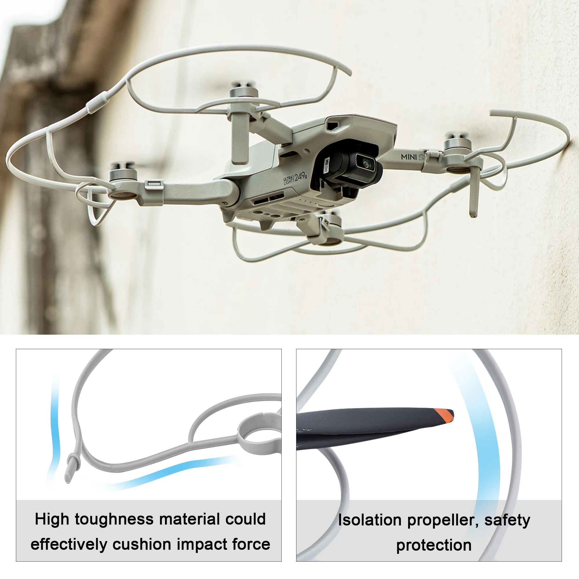 DJI Mavic Mini/Mini SE/Mini 2/Mini 2 SE 용 프로펠러 가드, 드론 액세서리 용 퀵 릴리스 탈착식 프로펠러 보호 장치