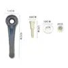 Electric Hair Clipper Blade Adjustment Lever for Wahl 8148 8591 Assemble Brown 6