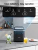 Countertop Ice Maker with Handle, Ice in 6Mins, 26 lbs/Day,Portable Ice Maker Machine with Self-Cleaning for Apartment/Under 6