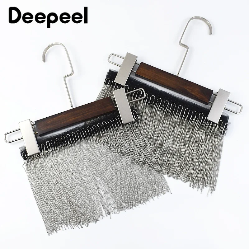 Metal Beads Chain Tassels Fringe 1/2Yards 6-15cm Jacket Clothes Dress Decorative Beaded Trimming Sewing Crafts Accessory
